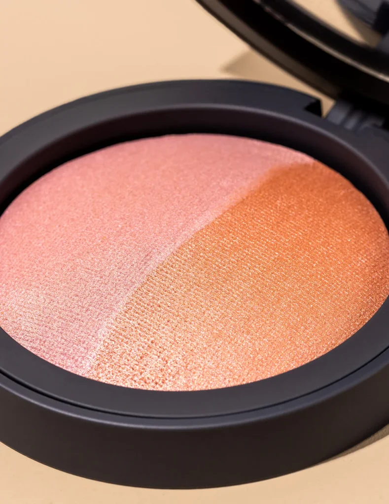 INIKA Baked Blush Duo Pink Tickle – natürliches, veganes Rouge mit zwei mineralischen Farbtönen im nachhaltigen Tiegel
