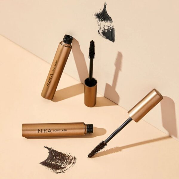 INIKA Long Lash Mascara Black – natürliche, vegane Verlängerungs-Mascara für lange, voluminöse Wimpern im nachhaltigen Design