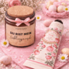 HappySoy Kerze „Du bist mein Lieblingsmensch“ + Handcreme Rose